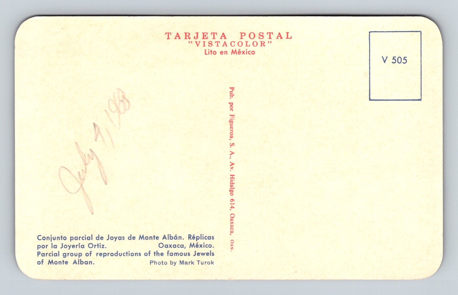 Vintage Postcard Reproductions of Famous Jewels Monte Alban Oaxaca MX Mexico