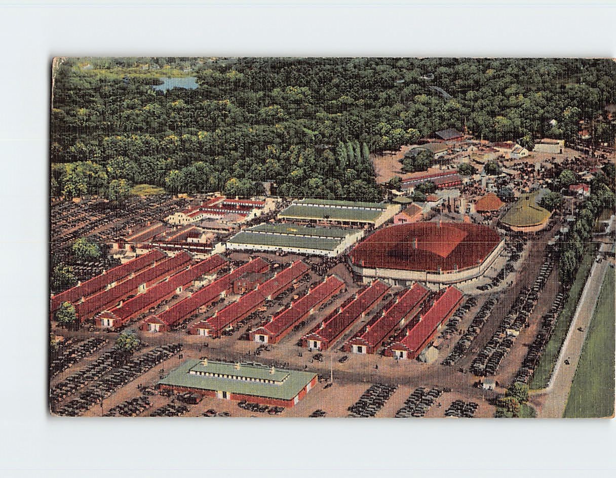 Postcard Aerial View of Dairy Cattle Congress Waterloo Iowa USA