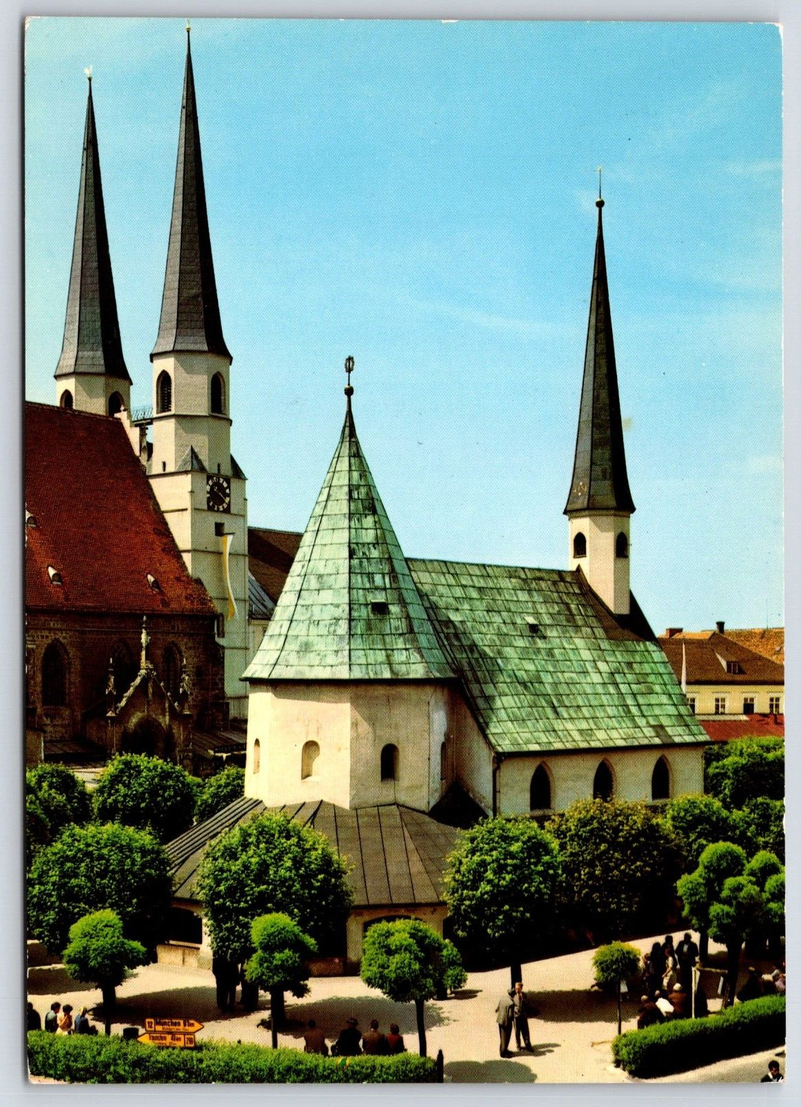 Germany Altotting Chapel of Grace Collegiate Church Vintage Postcard Continental