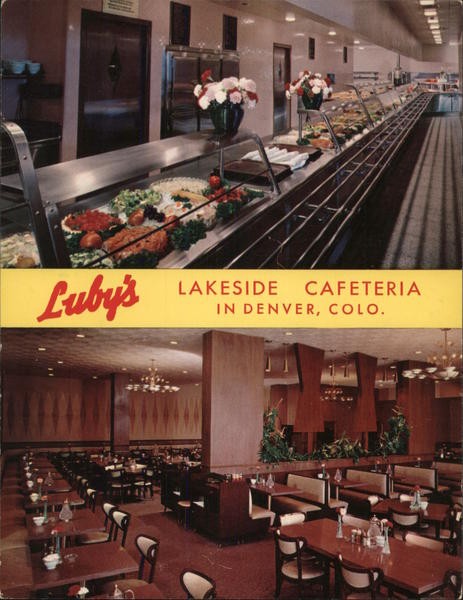 Denver, Colorado CO Luby’s Lakeside Cafeteria Teich Large Format Postcard