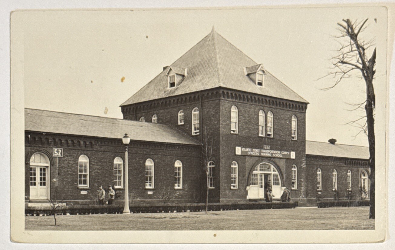 Fort Slocum NY Transportation Corps Officer Training School RPPC Postcard