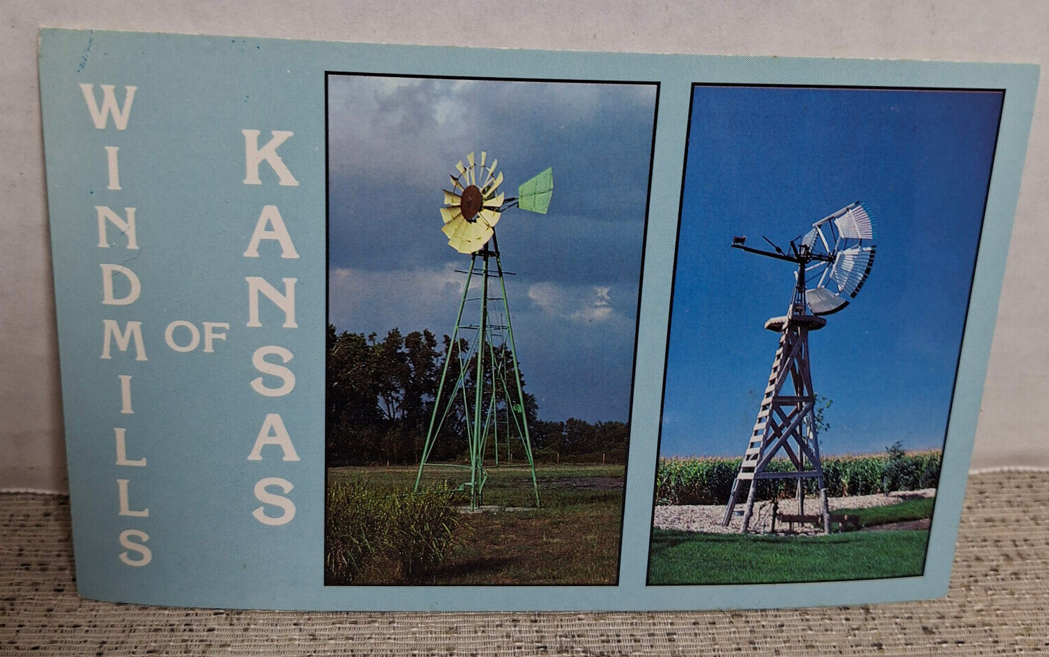 Postcard – Windmills of Kansas, USA/Standard (5.5 x 3.5 in),Vintage