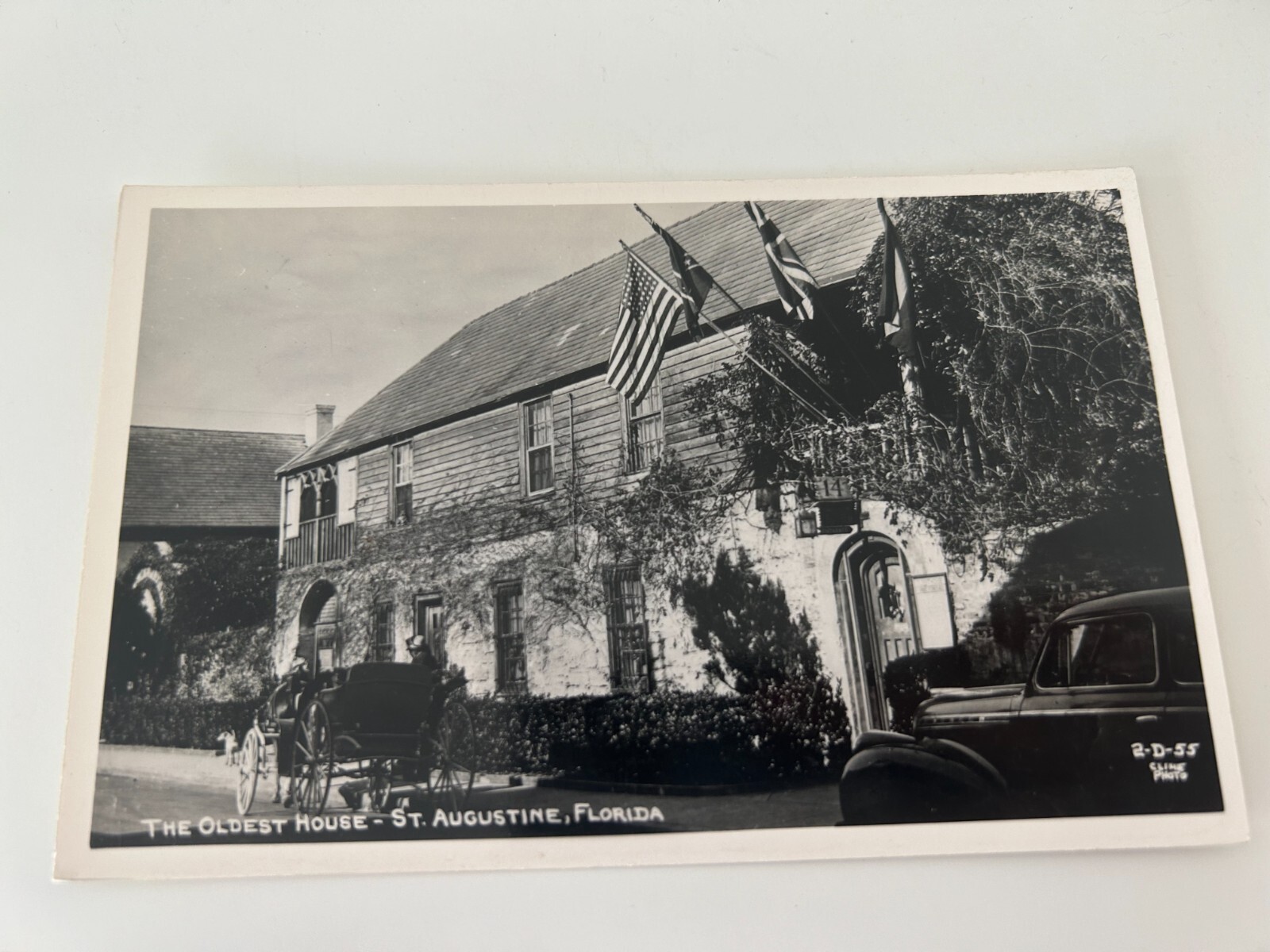 The Oldest House in St Augustine Florida RPPC Postcard Cline Photo