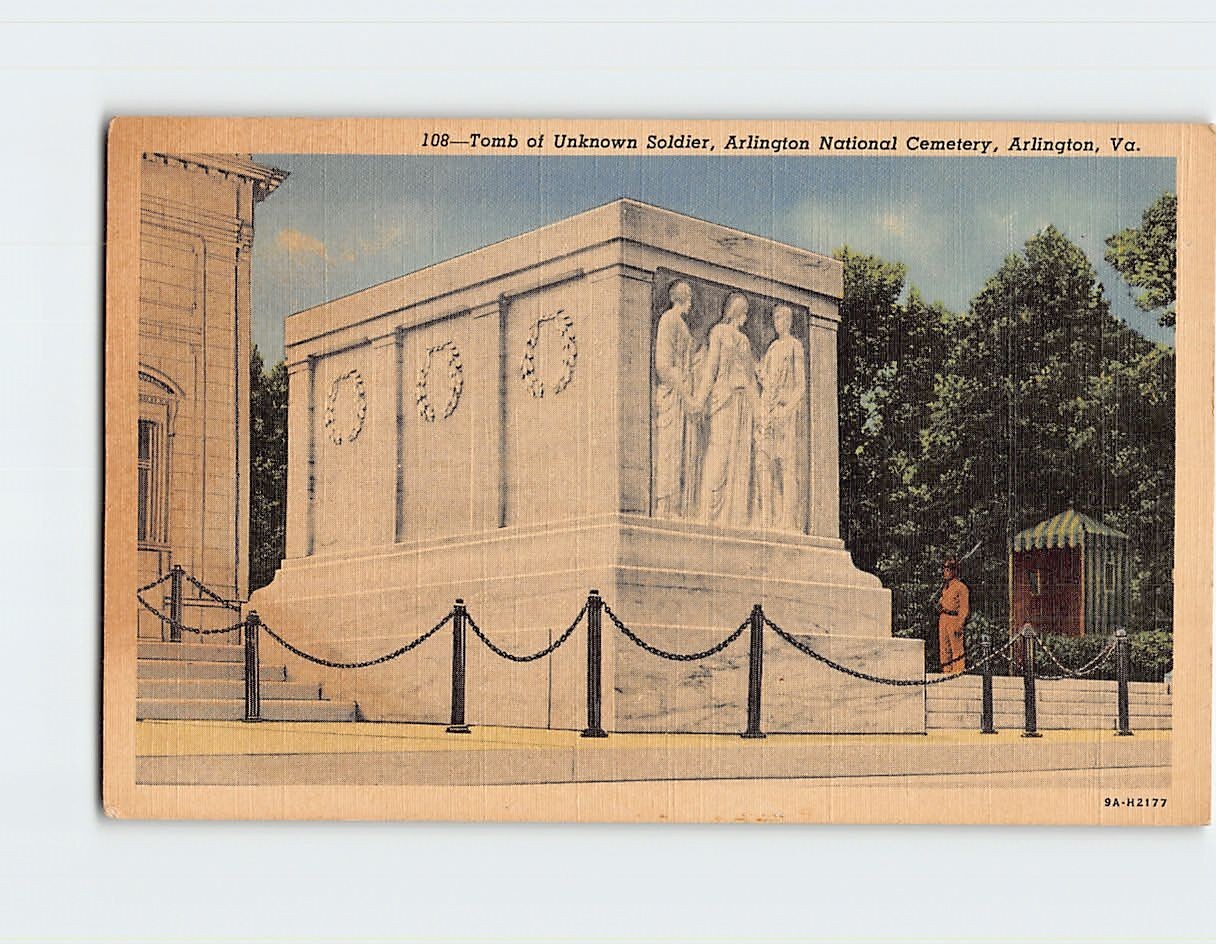 Postcard Tomb of the Unknown Soldier Arlington Virginia USA