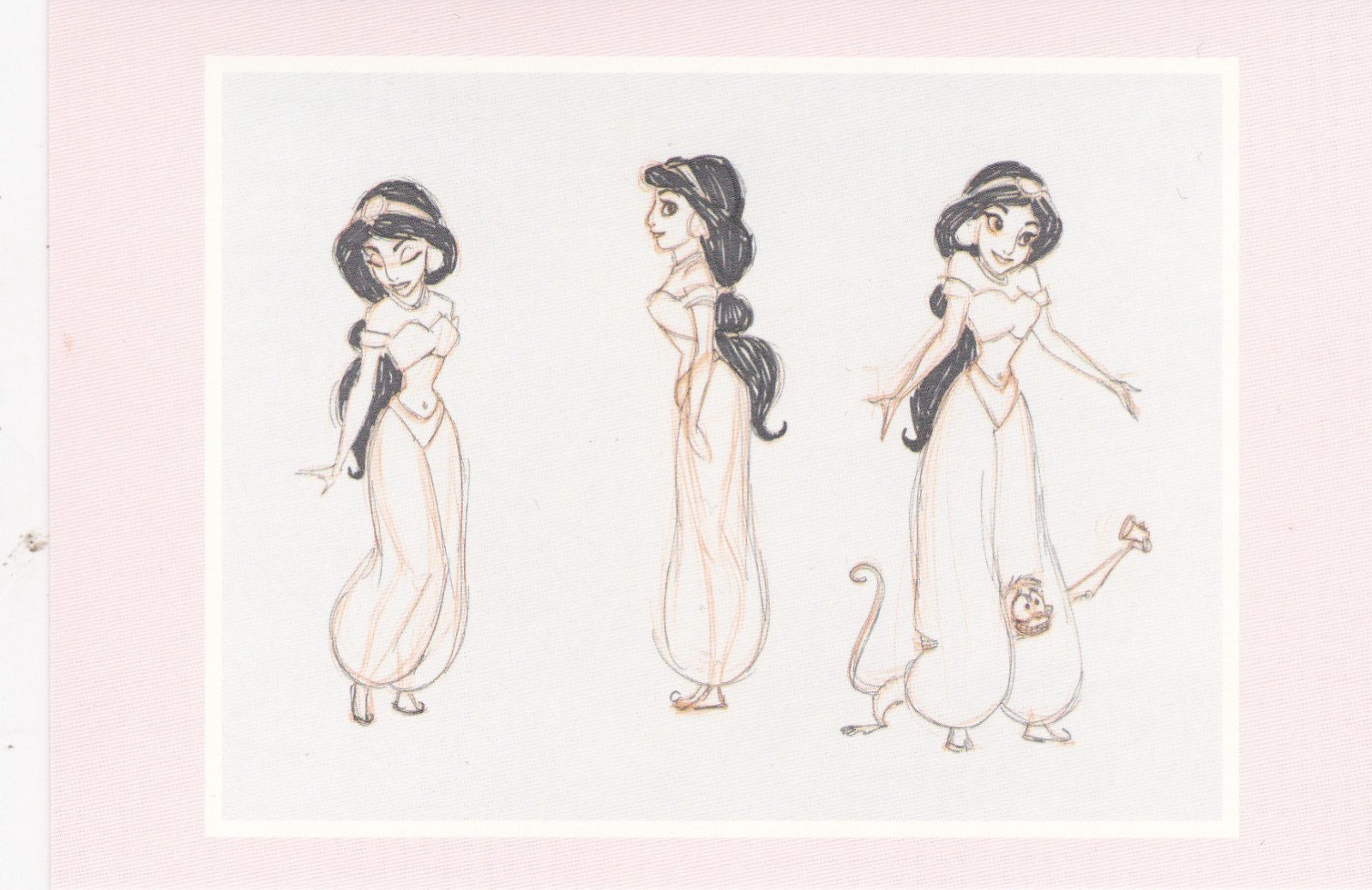 Princess Jasmine Aladdin Disney Movie 1992 Postcard 2017