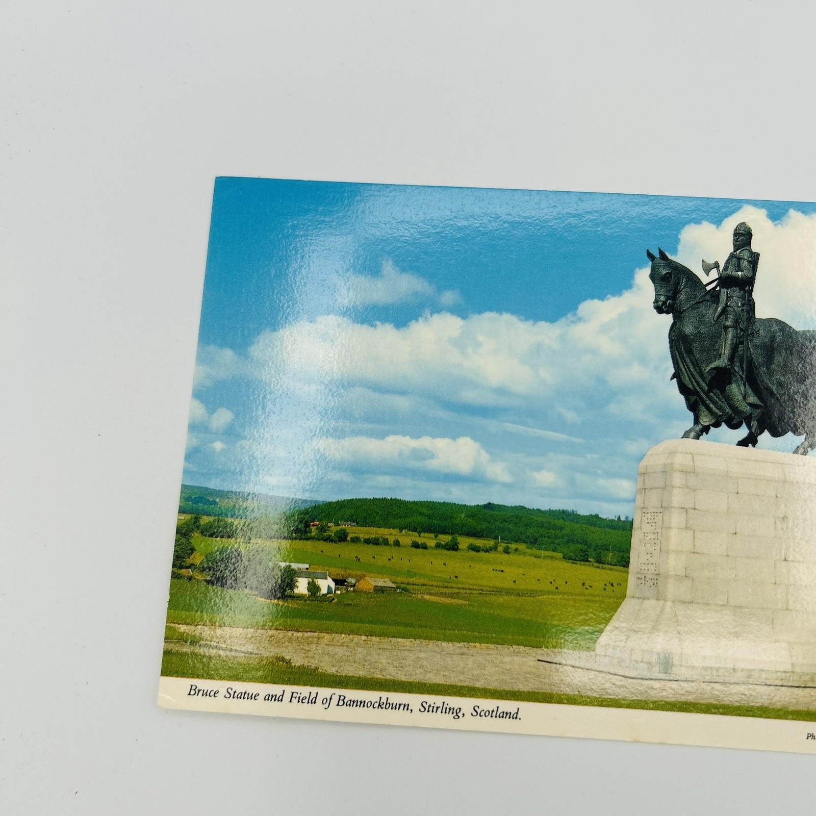 Robert Bruce Statue Bannockburn Postcard Color Photo 5.5×3.5 Scotland UK