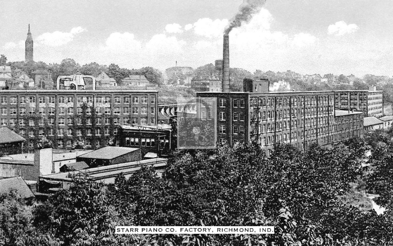 Starr Piano Co Factory Richmond Indiana IN – Reprint
