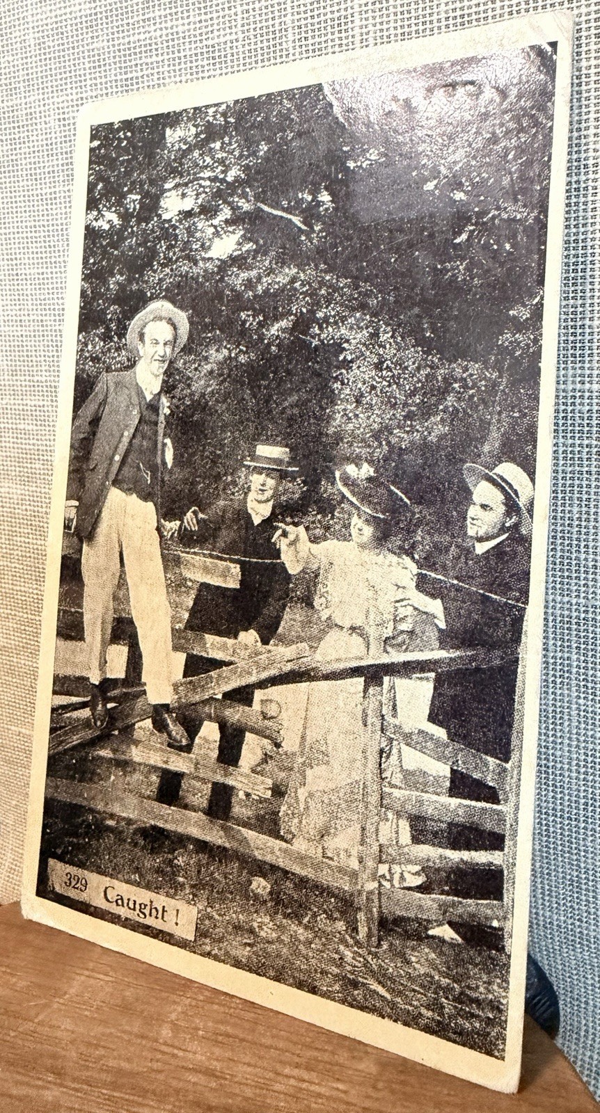 Vintage 1907 Postcard “Caught” Funny Humorous Stamped June 6, 1907 Marion Kansas