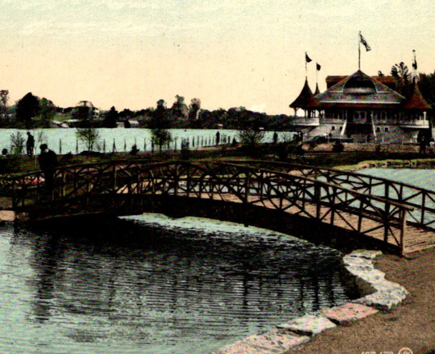 Antique RPPC Rideau Canoe Club House Ottawa Ontario Canada c1910