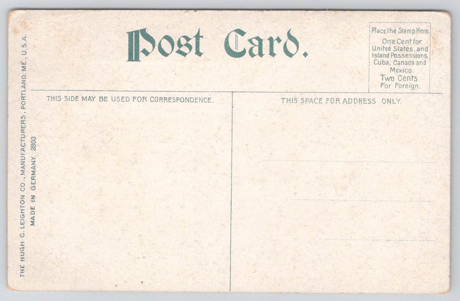 Pittsfield, Mass. Crane Museum Hugh C. Leighton Co. Postcard c1907-1915