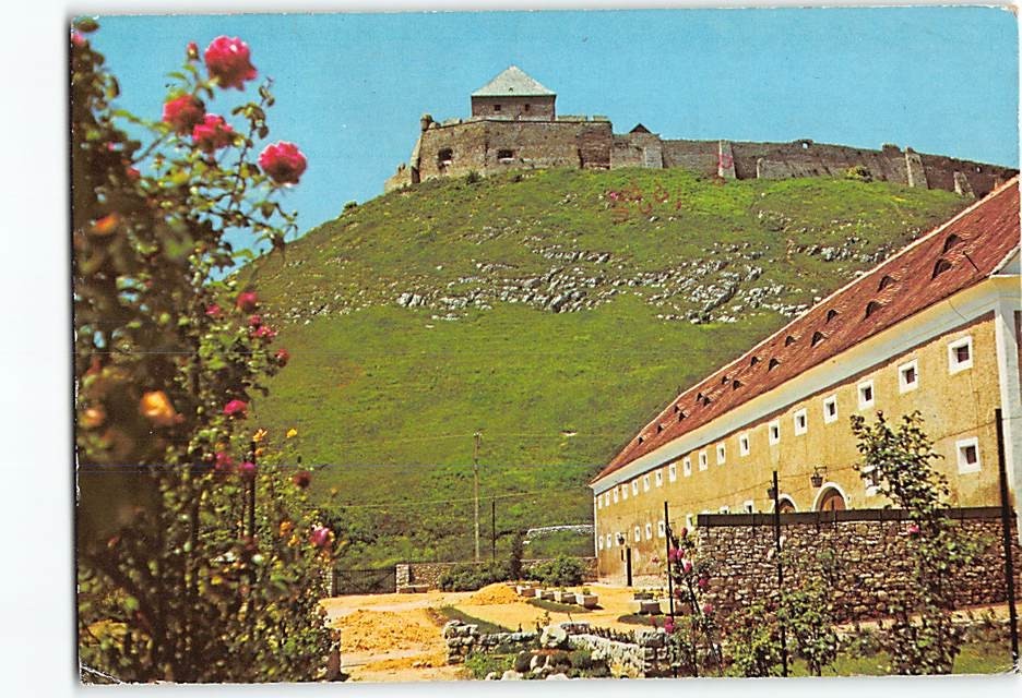 Postcard Sümeg Castle in Hungary