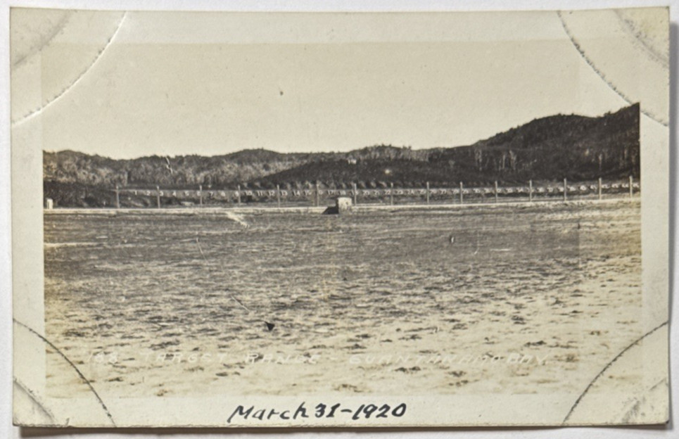 US Military Target Range Guantanamo Bay Cuba 1920 RPPC Postcard