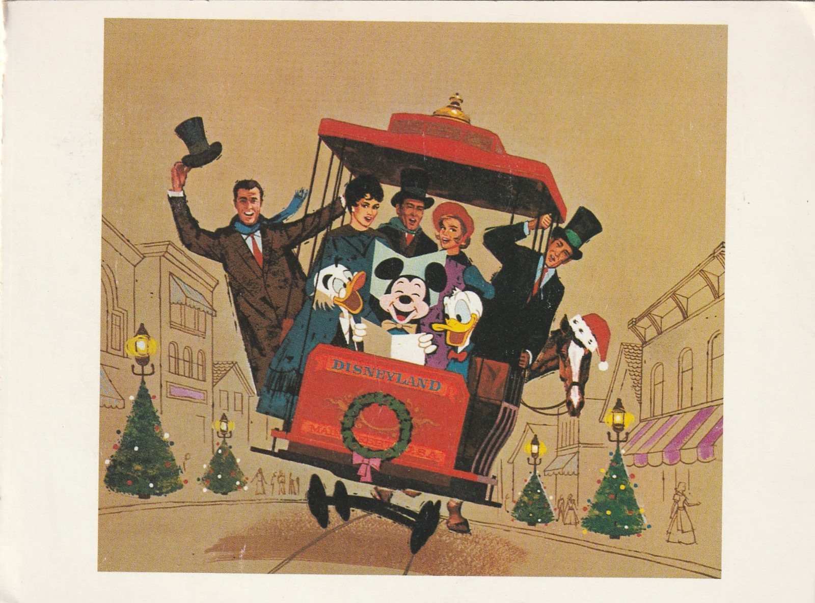 WALT DISNEY STUDIO 1962 CHRISTMAS CARD Large postcard LG 22