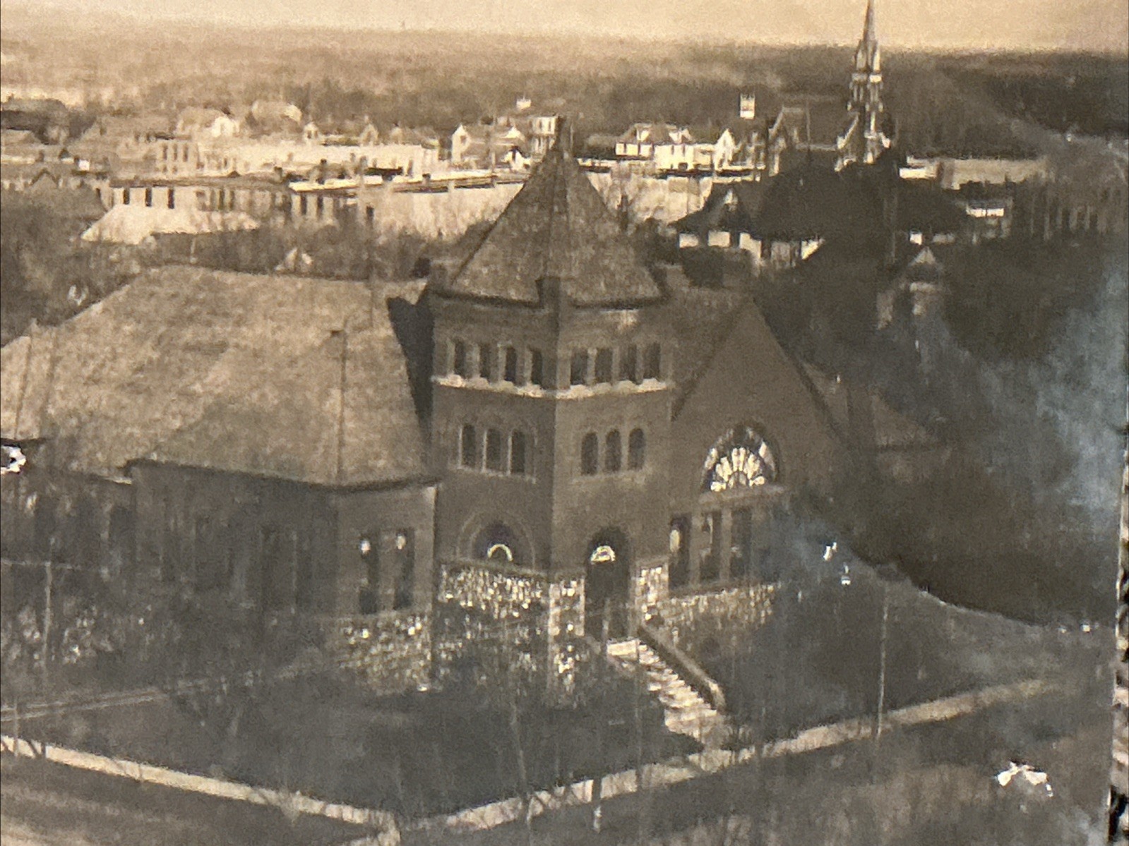 Alexandria Minn. From Court House Tower Looking North ,ca1907,copyrt W.O. Olson.