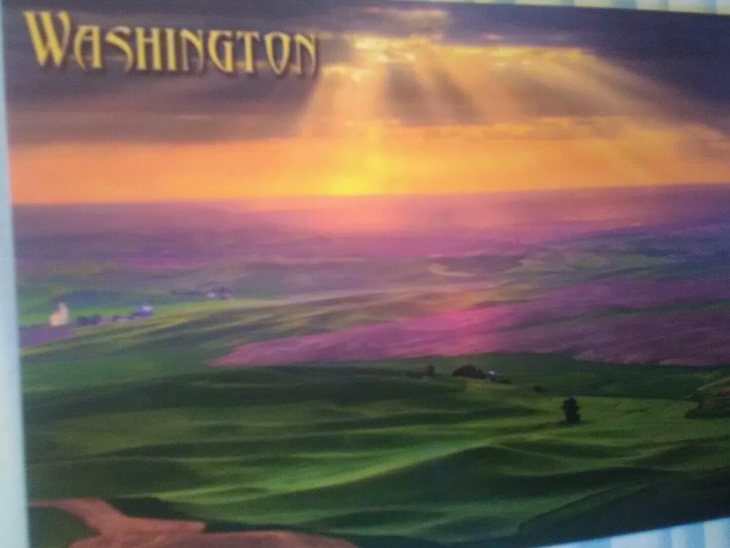 BEAUTIFUL POST CARD EASTERN WASHINGTON PALOUSE WASHINGTON