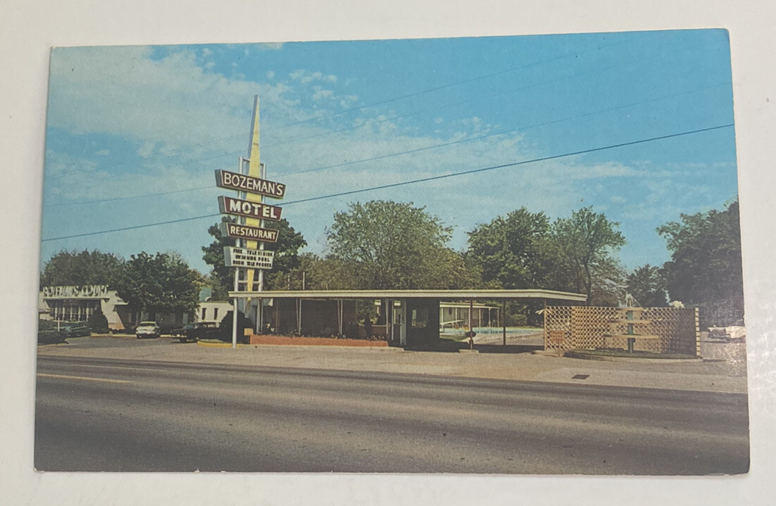 Vintage Postcard ~ Bozeman’s Motel & Restaurant Highway 41 ~ Nashville Tennessee