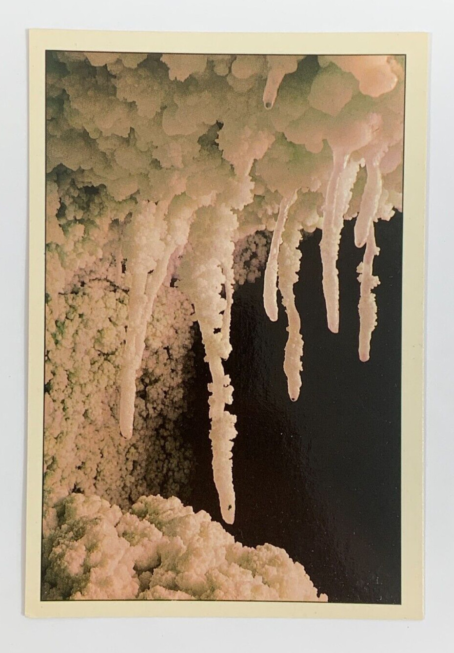 Wieliczka Salt Mine Stalactites Krakow Poland Postcard Vintage 1993