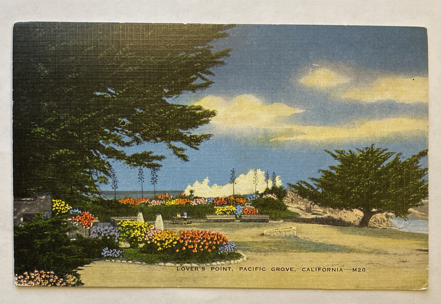 Vintage Postcard, Lover’s Point, Pacific Grove, California, Unposted