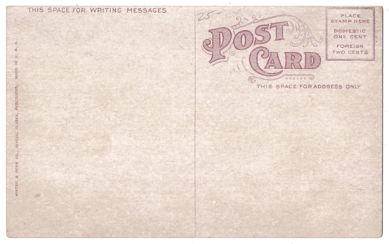 1910 Juneau, Alaska Bowling Alley Interior, Fraternal Elks Lodge, Old Postcard