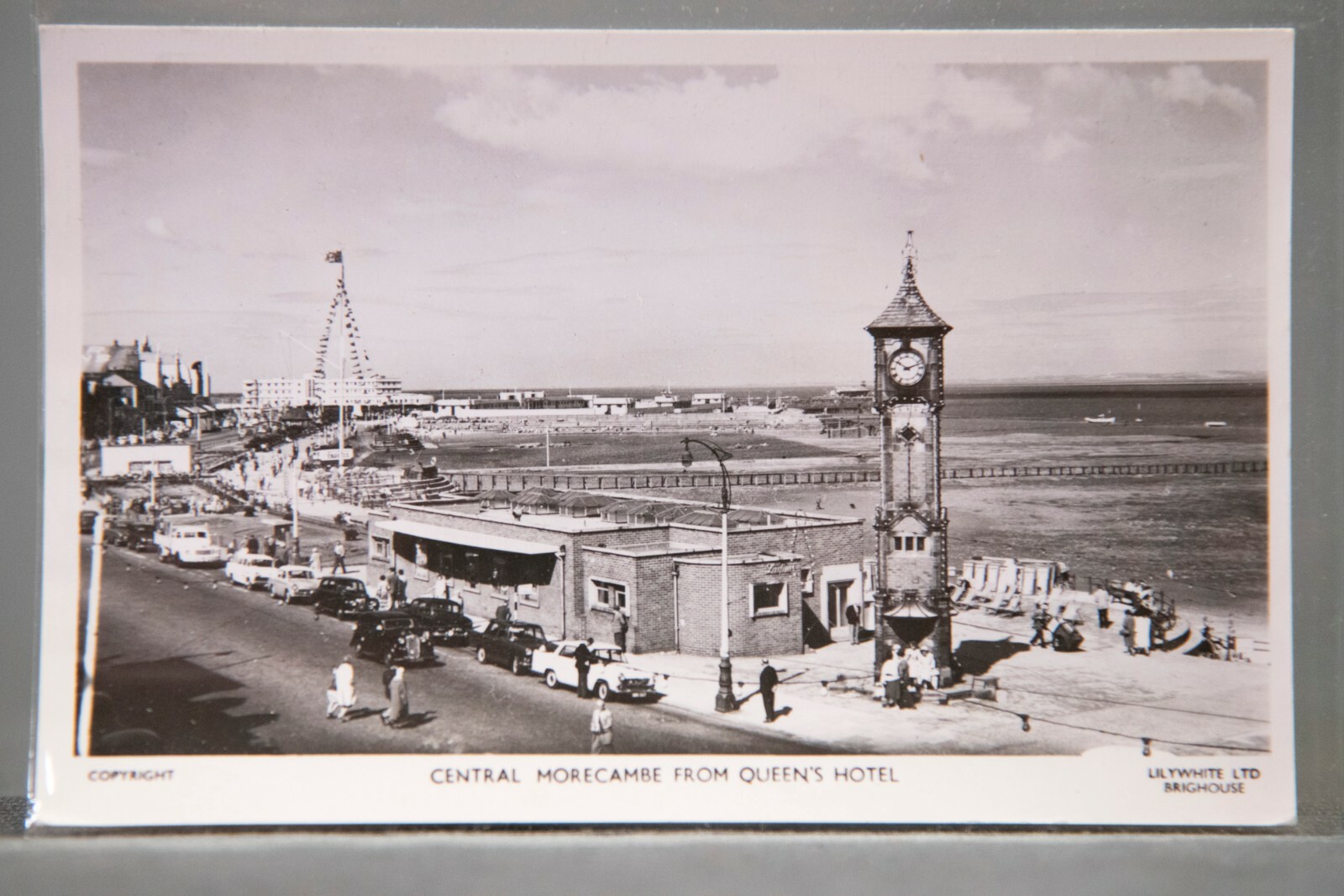 Queens Hotel Real Photo Postcard Queens Hotel View Morecambe & Coney Island RPPC