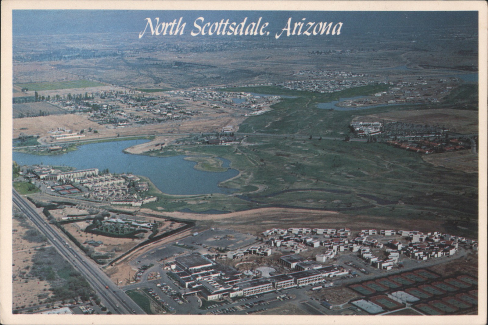 Bob Petley Scottsdale, Arizona AZ Aerial View of North Scottsdale Postcard
