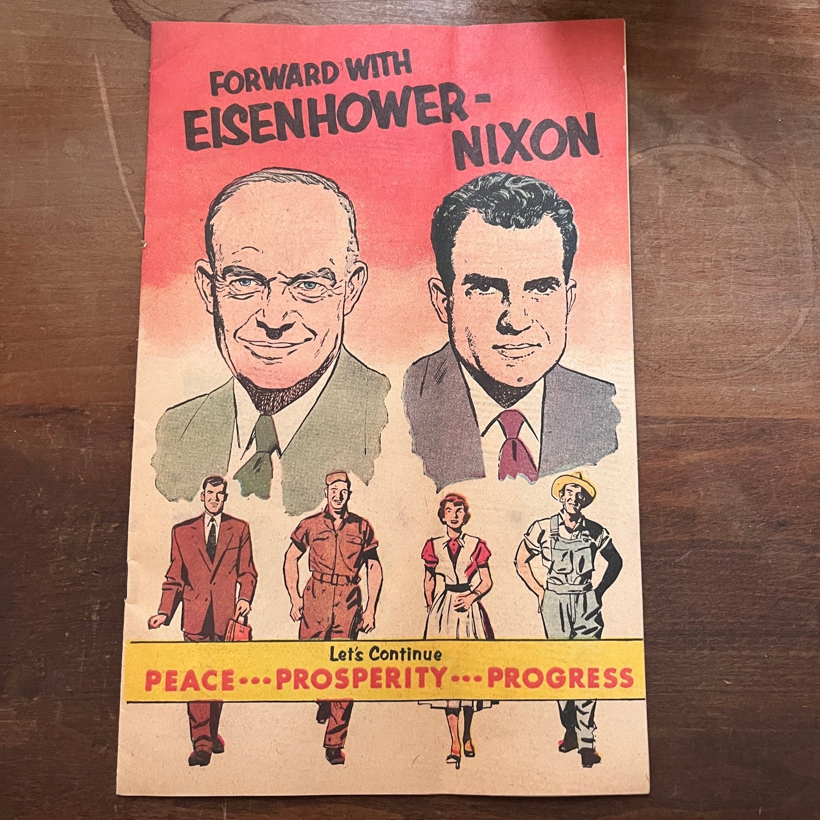 Scarce 1956 Forward With Eisenhower – Nixon Presidential Comic Book AF3-18