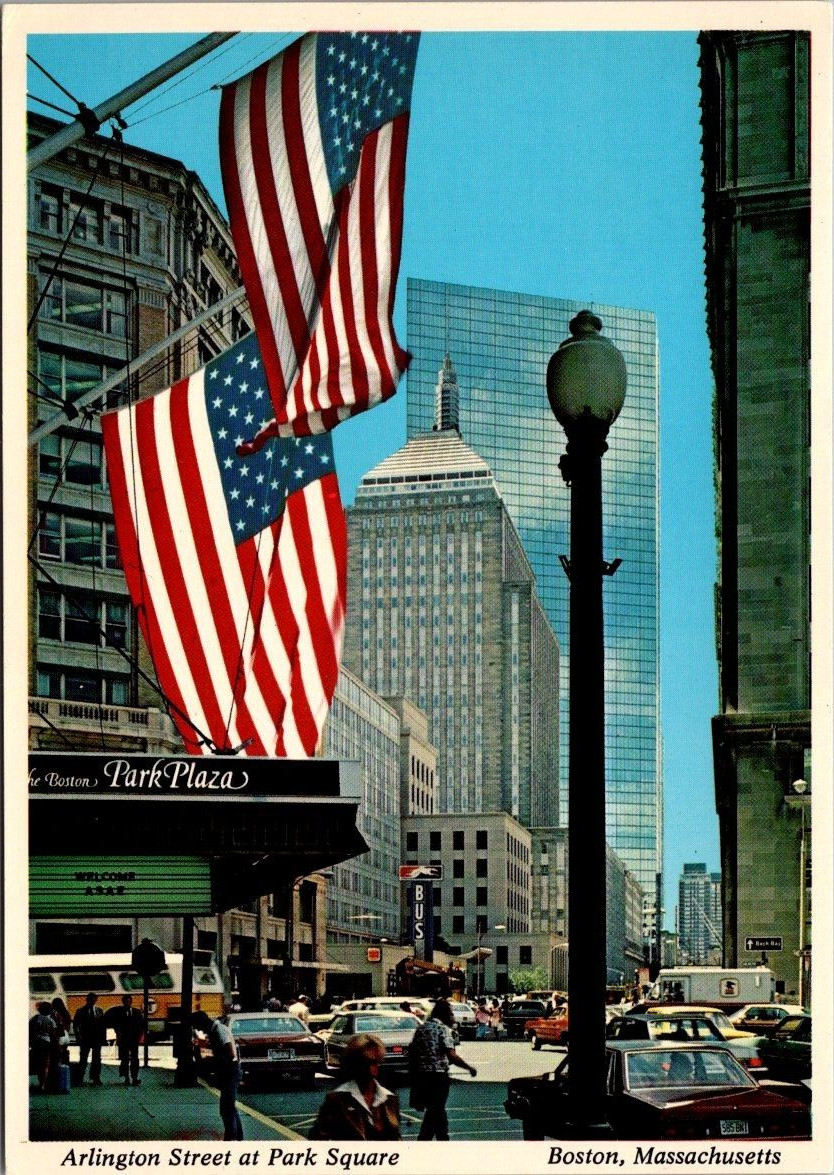 Boston Plaza Hotel Hilton Massachusetts c1980 Postcard