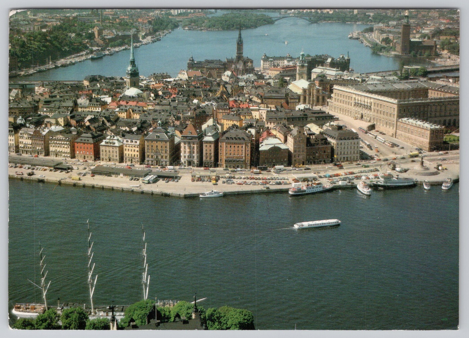 Aerial view of the Old Town (Gamla Stan) in Stockholm, Sweden