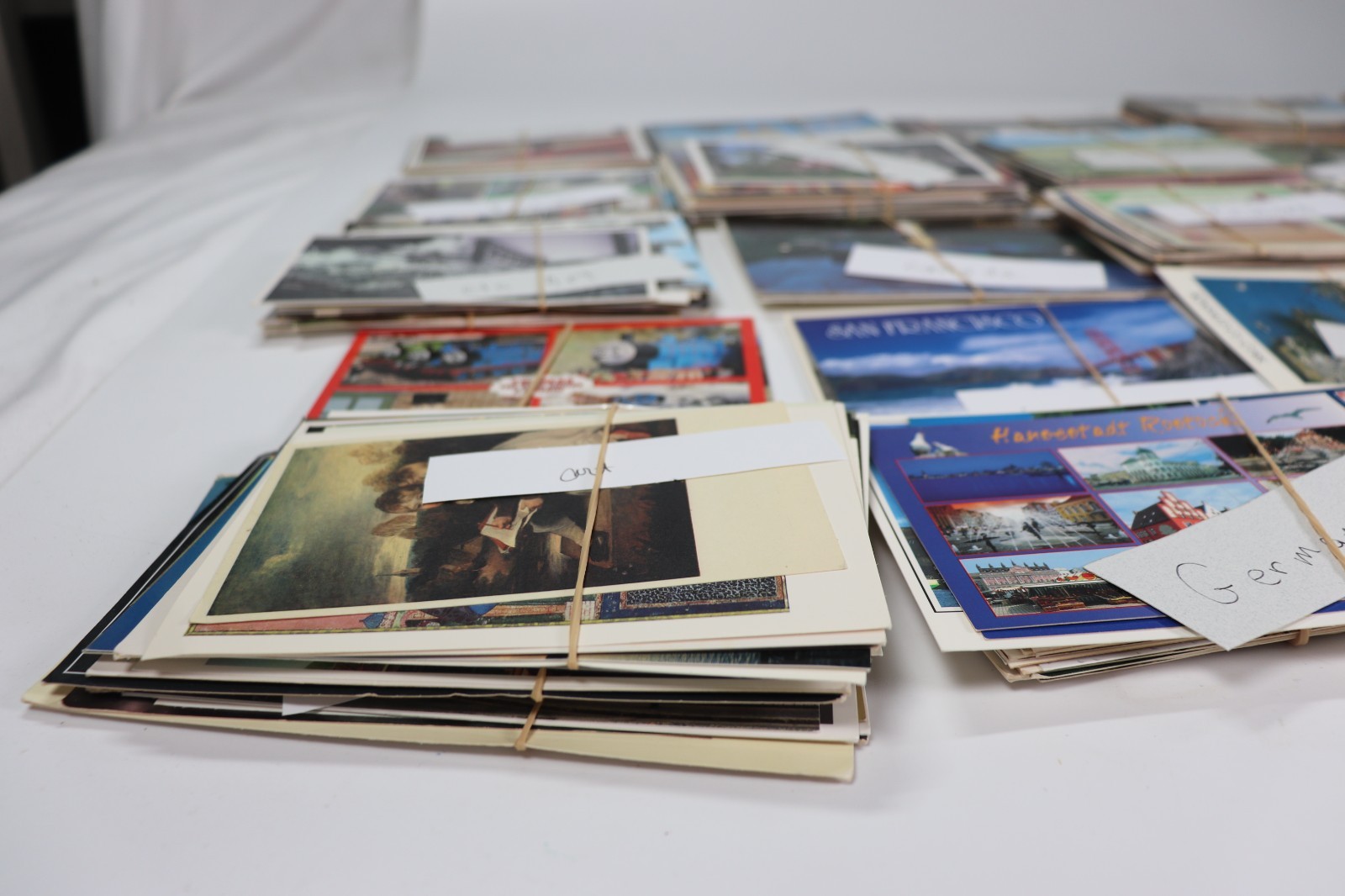 Huge VTG Postcard Collection Lot Hundreds USA Europe Travel Art i6
