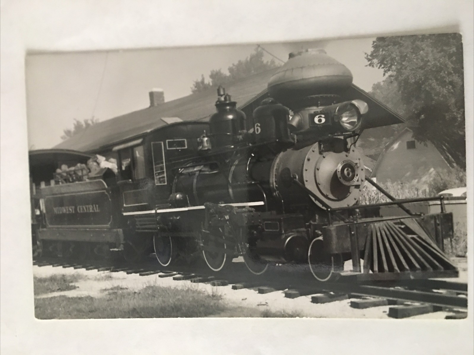 Midwest Central Railroad Train Vintage Postcard