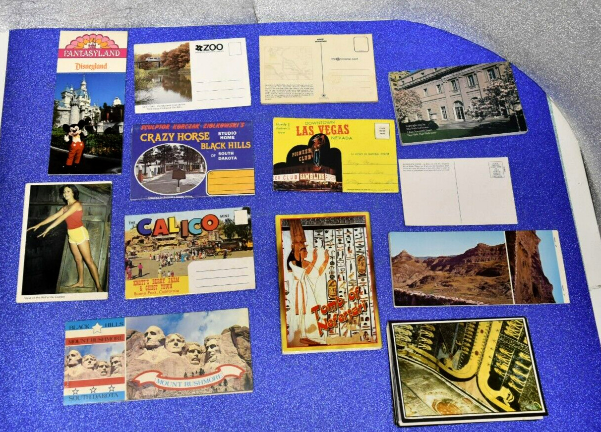 Lot of 19 Vintage Post Card Booklets Various Subjects See Images and Description