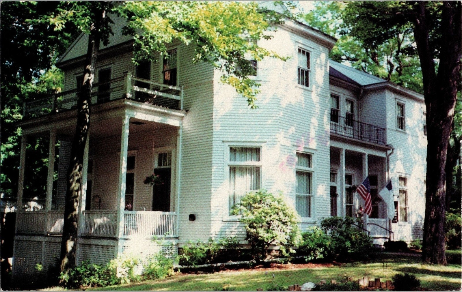 Vintage Postcard Chautauqua Baptist House 1990 Stamped & Postmarked