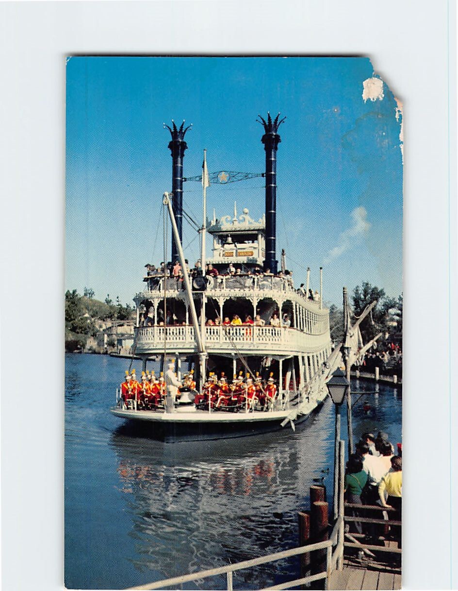 Postcard Down the Great “Rivers of America” Disneyland California USA