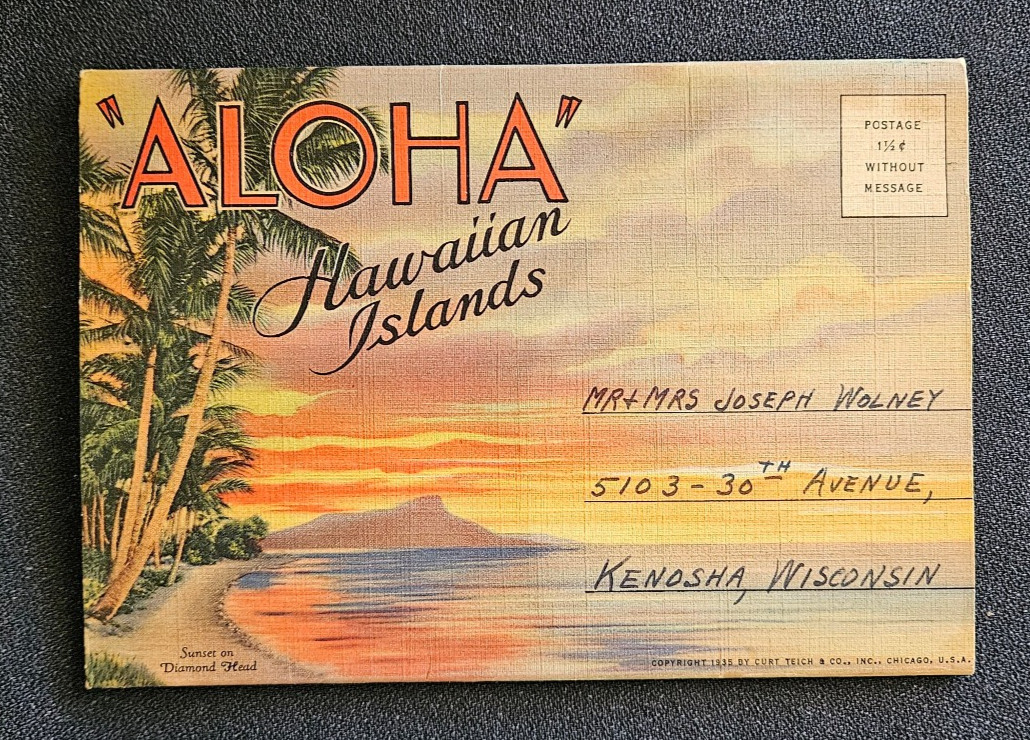 Vtg Aloha Hawaiian Islands Postcard Book Set Intact Souvenir Folder Early 1900s