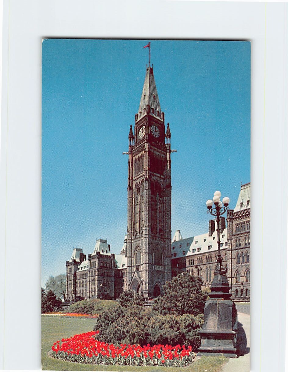 Postcard Peace Tower Canadian Houses of Parliament Ontario Canada