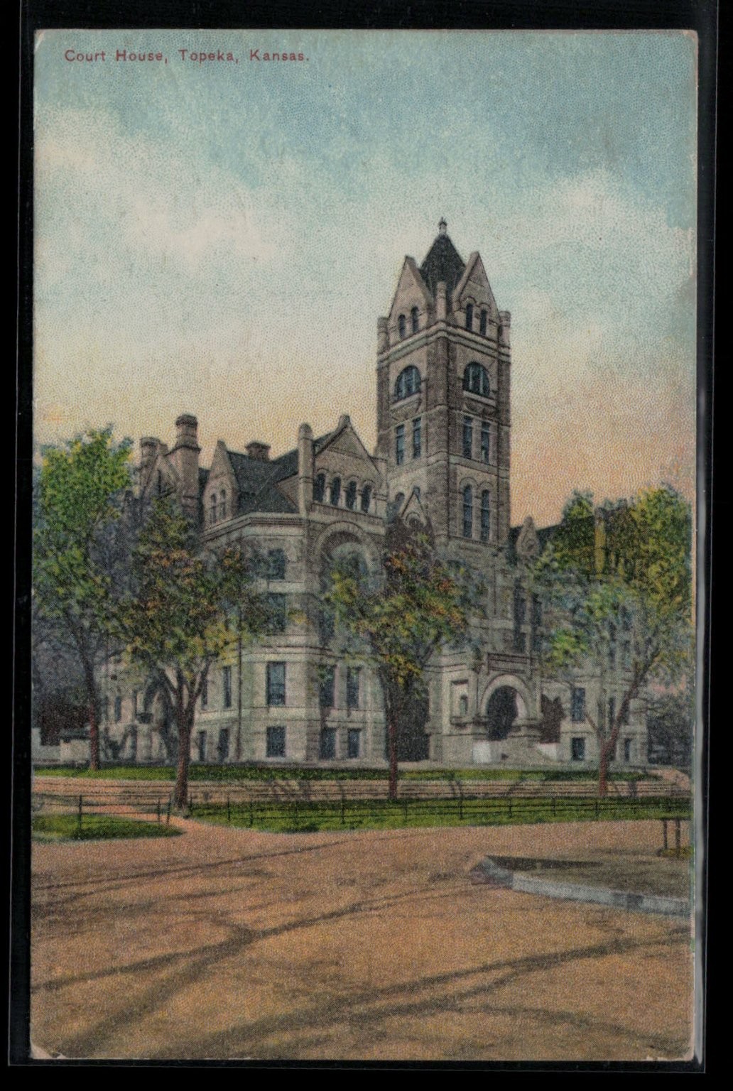 Topeka Kansas Court House Vintage Postcard Arthur Capper Lithograph