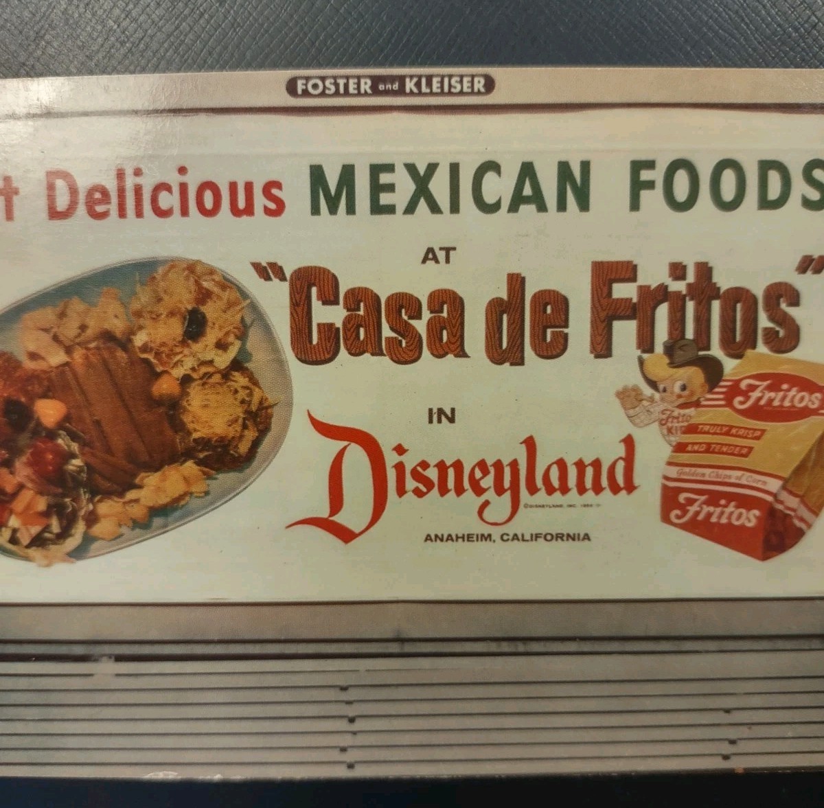 1958 Casa de Fritos Disneyland Anaheim CA Postcard Disney Mexican Restaurant