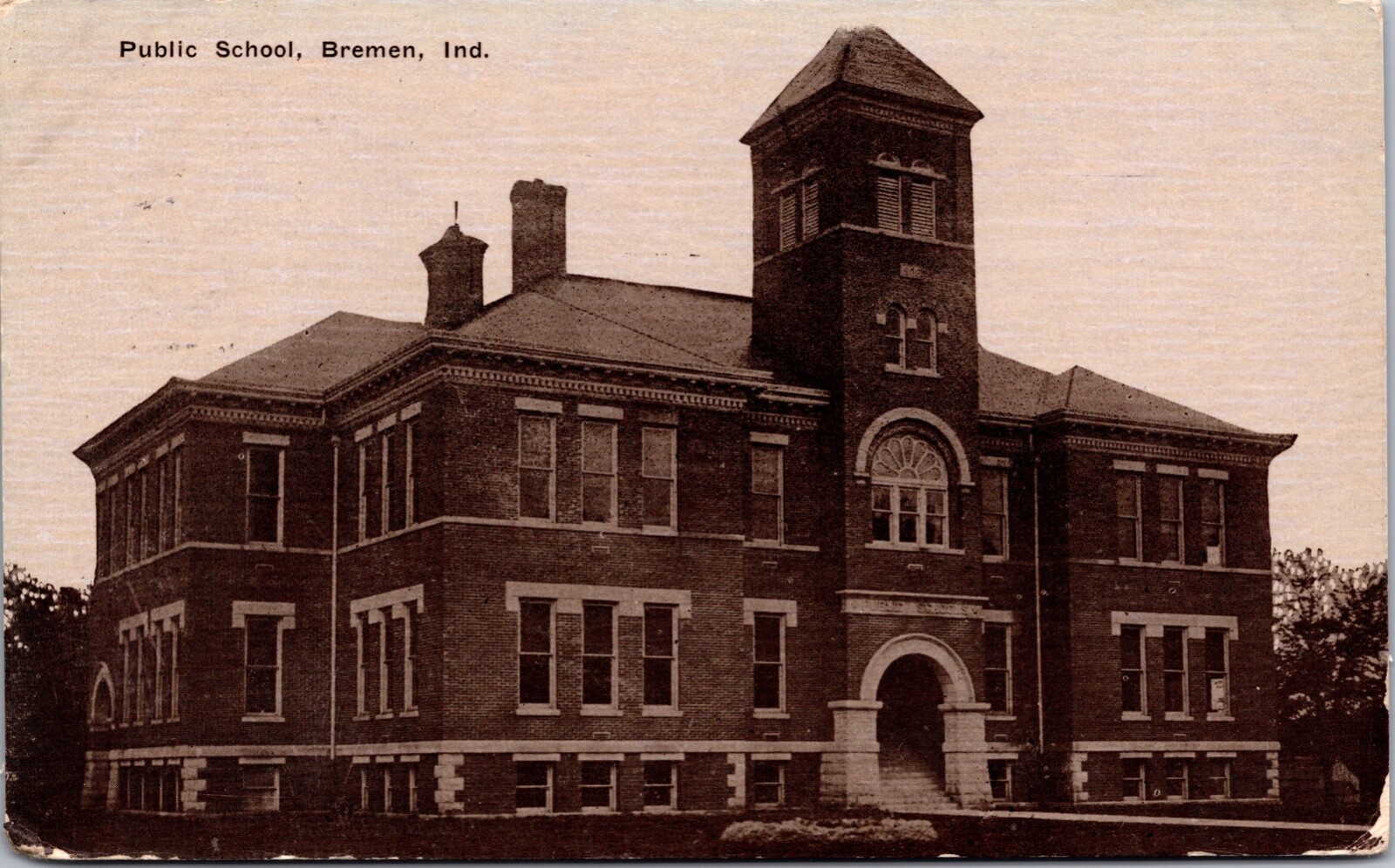 Postcard Public School in Bremen, Indiana