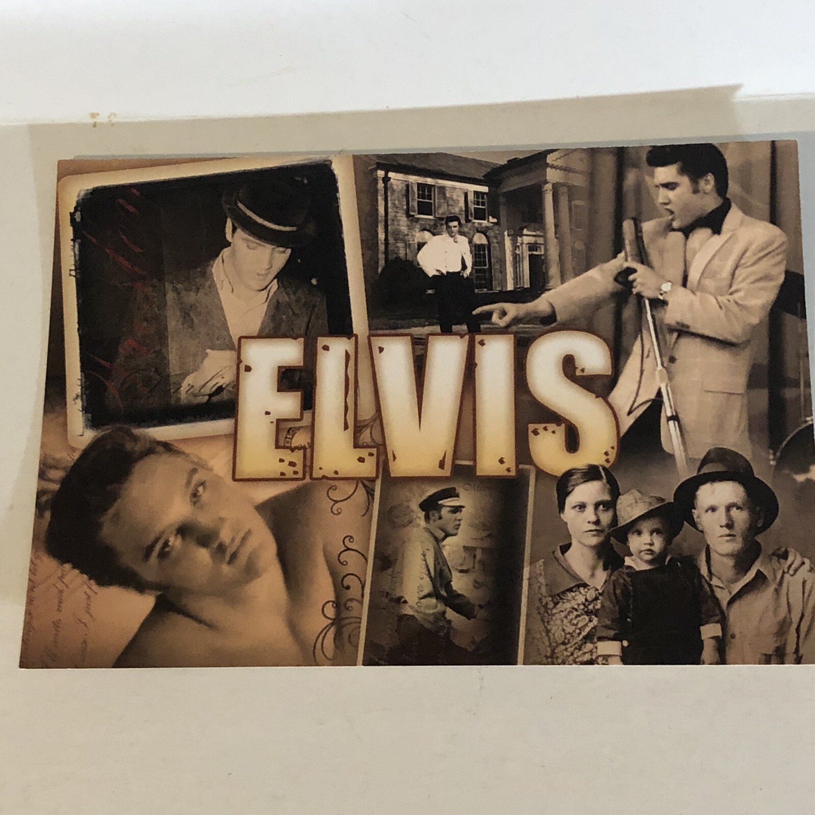 Elvis Presley Postcard Young Elvis 6 Images In One