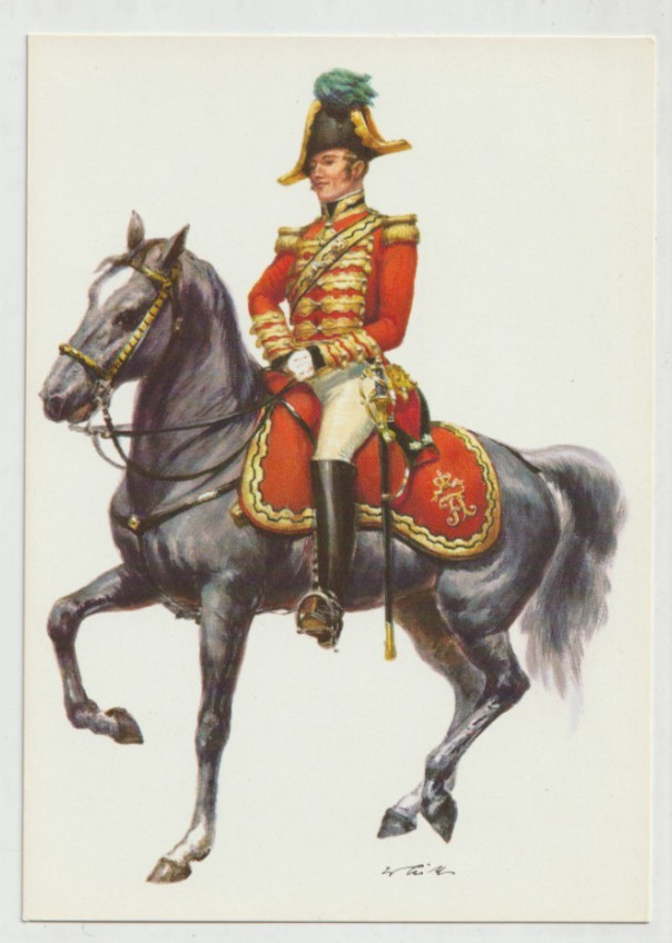 Korsch Horse Soldier Postcard Artist W Tritt 1840 AUSTRIA