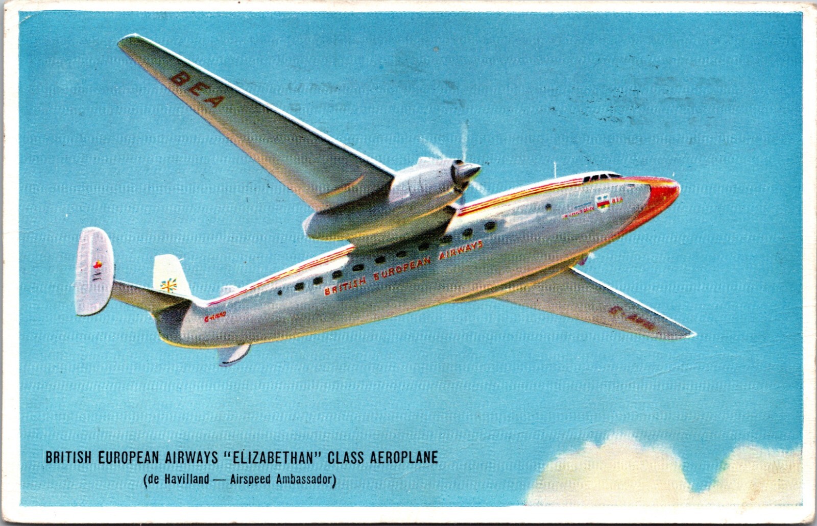 British European Airways Elizabethan Class Aeroplane
