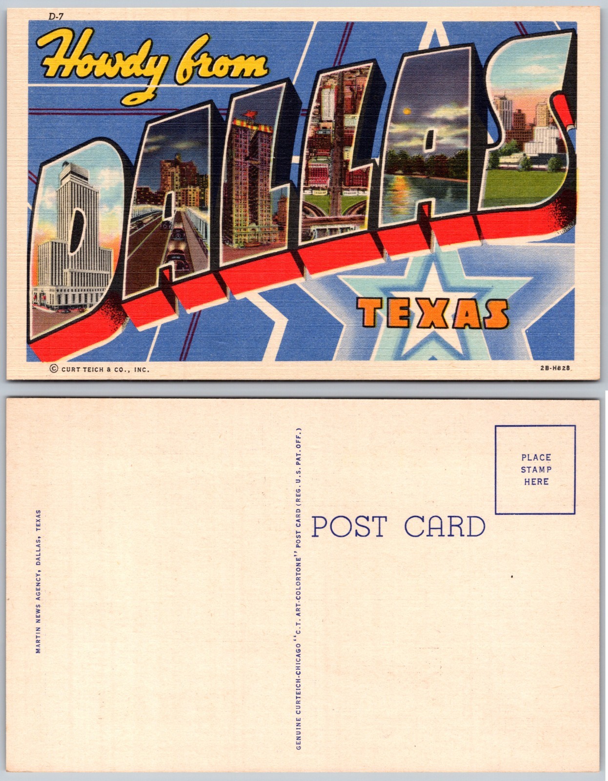 Dallas Texas Howdy Postcard