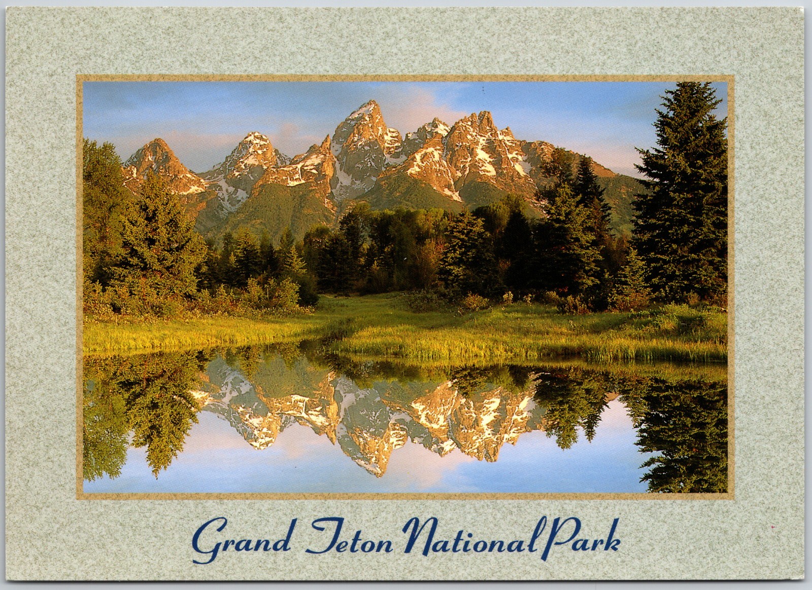 Grand Teton National Park – Rockies – Teton Range – Wyoming (7 X 5 in) Postcard