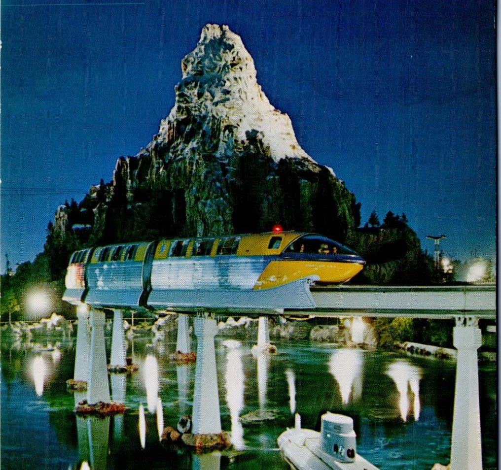 Disneyland Mattehorn Mountain Tomorrowland Magic Kingdom California Postcard