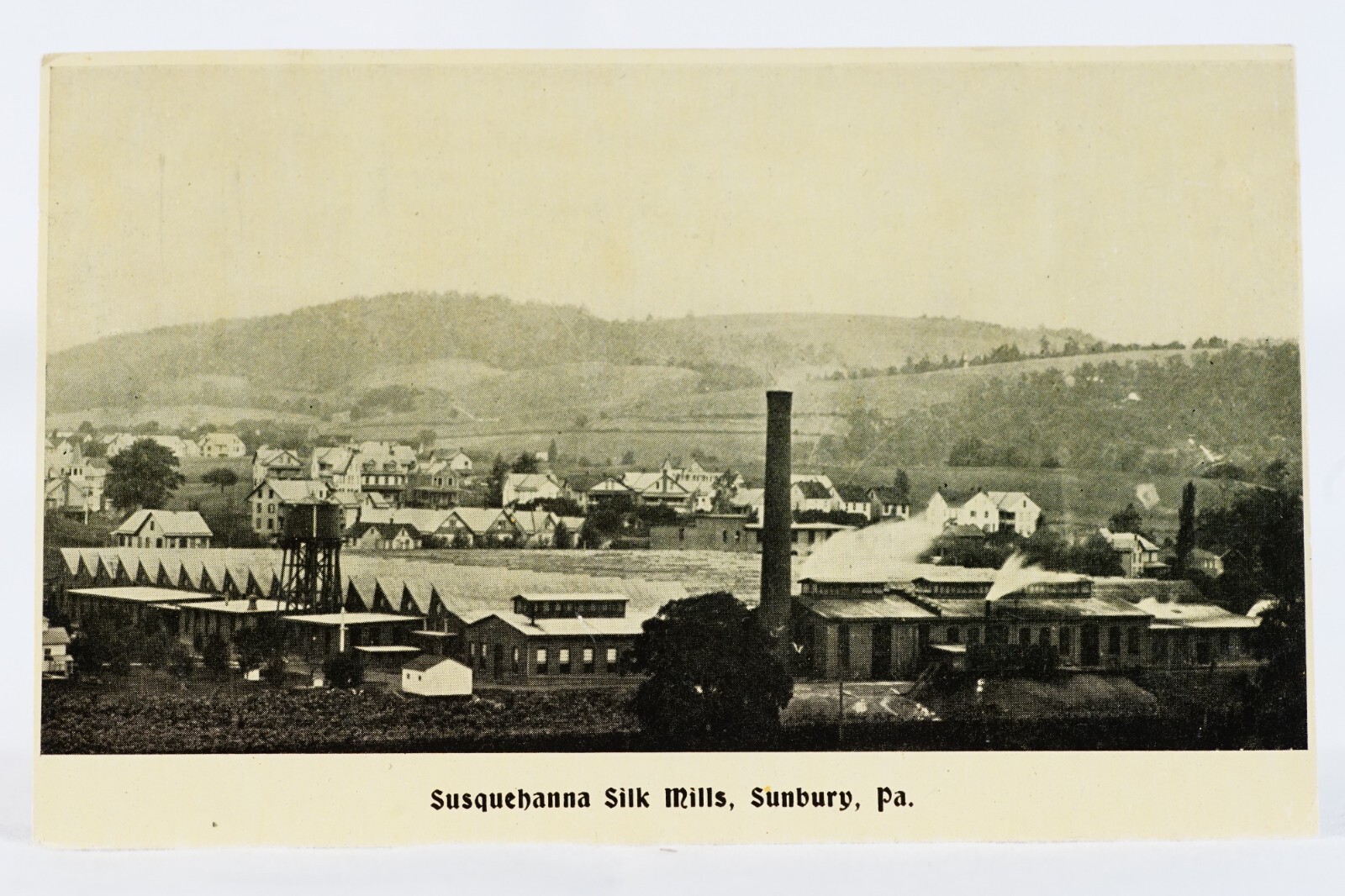 Susquehanna Silk Mills Sunbury PA Heyman & Co Shamokin PA Antique Postcard