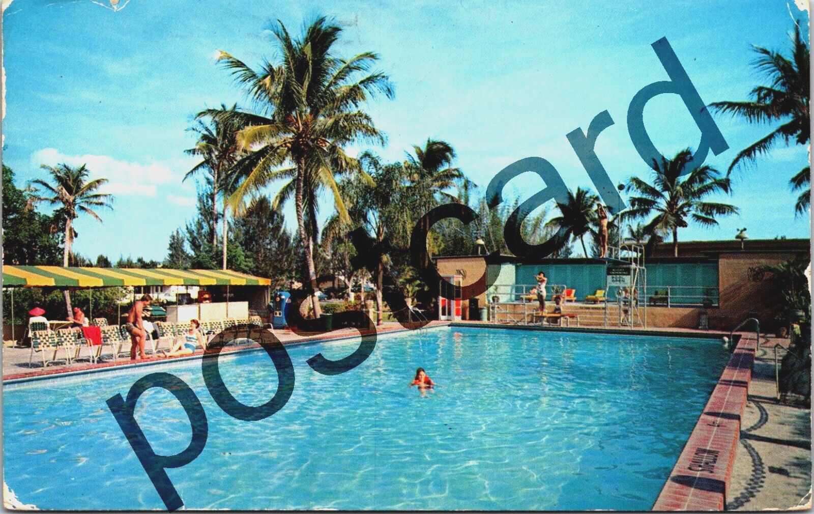 1959 MIAMI SPRINGS VILLAS, Florida, Art Bruns Managing Director, postcard jj359
