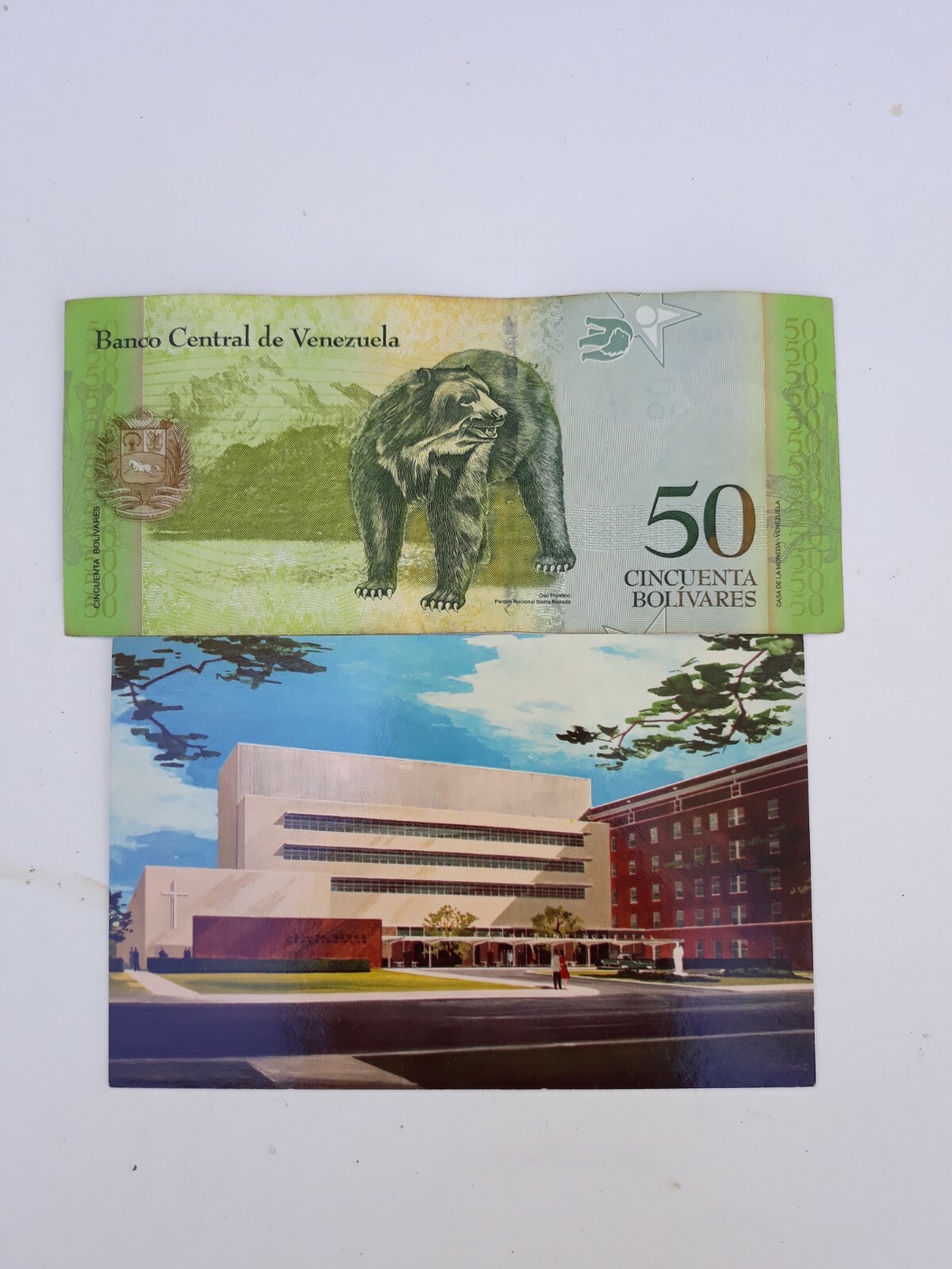 Chrome Postcard East Chicago IN- Indiana, St Catherine Hospital Foreign currency