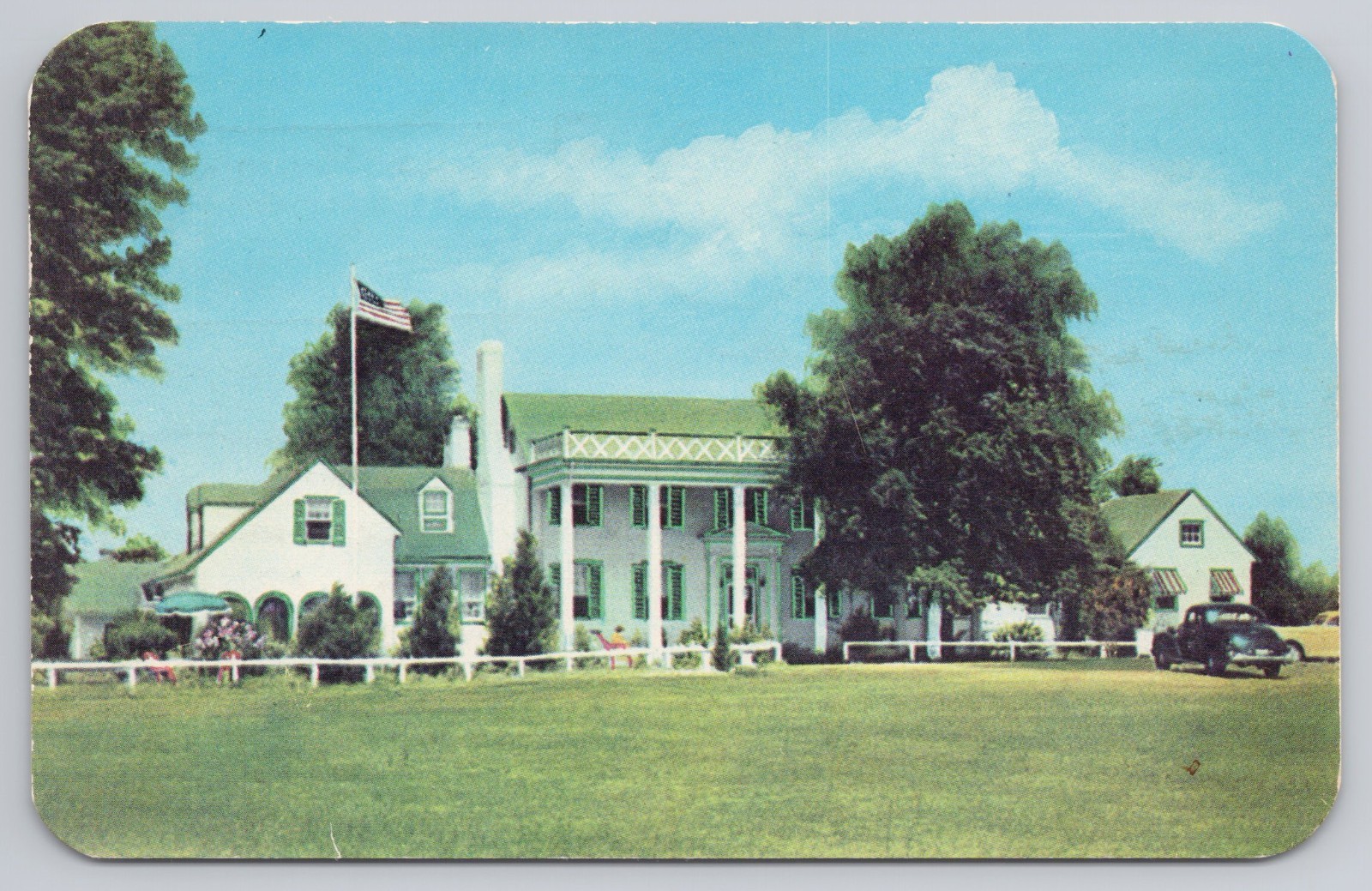 Postcard MARTIN’S MANOR Old Southern Colonial Fredericksburg, VA c1951