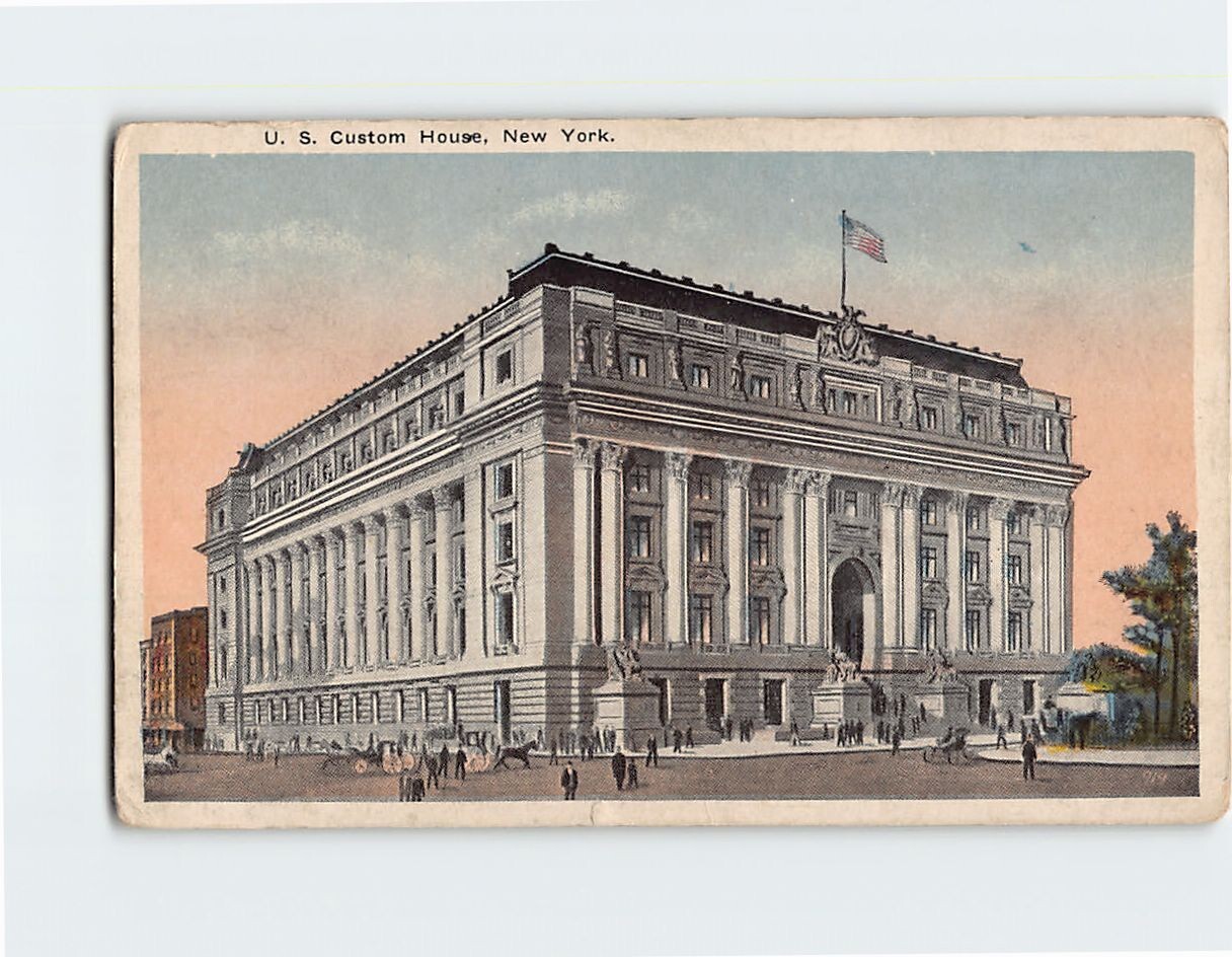Postcard US Customs House New York USA