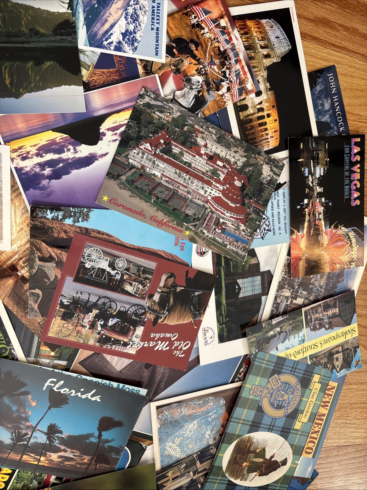 Lot Of Vintage Postcards Travel Souvenir Ephemera Craft Supplies Junk Journal